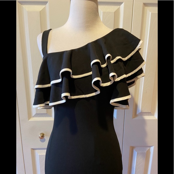 NWT~Fun Flirty One Shoulder Cocktail Dress by INA - Picture 2 of 8